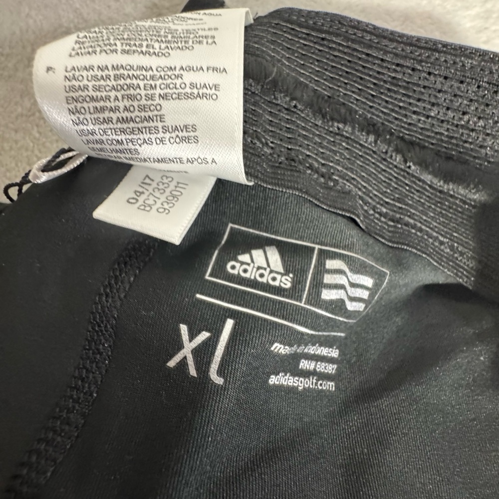 Adidas Golf Range Wear‎ Fashion Skort Women's Skirt XL Stretch Gray Black NWT - Picture 4 of 6